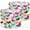 Color-3, variant on Lamp Shades Set of 2 Easy Assembly Spring summer tropical butterfly pastel colors Drum Lampshades for Table Lamps Floor Lamps Pendant Light 13"x13"x10" Replacement Lamp Shade