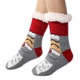 thumbnail image 5 of Christmas Gift Winter Socks for Women Fall Fashion Must Haves Fuzzy Toe Warmers Cotton Crew Girls Socks Grey, 5 of 5