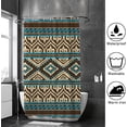 thumbnail image 4 of FREEAMG Bath Curtains Shower Curtain Colorful Ethnic Bathroom Waterproof Machine Washable Fabric Decor Shower Curtains for Bathroom, 72x72in, 4 of 6