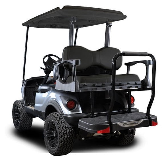 MadJax Genesis 250 Steel Frame Golf Cart Seat Kit w/Deluxe Black Cushion Set for Yamaha Drive "
