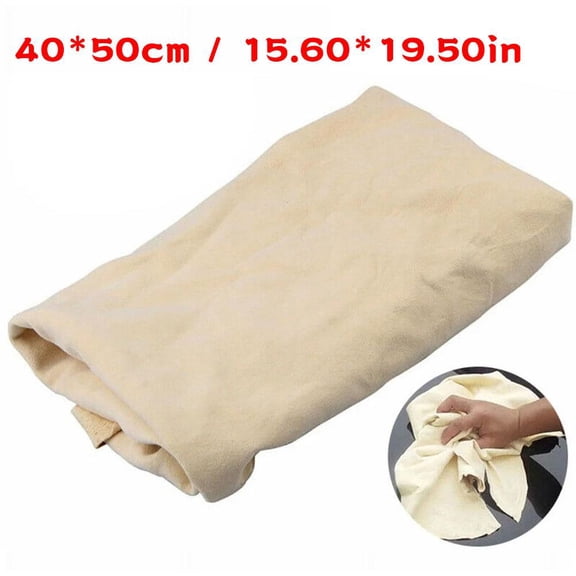 Chamois Leather Car Cleaning Cloth Washing Absorbent Drying Shammy Towel