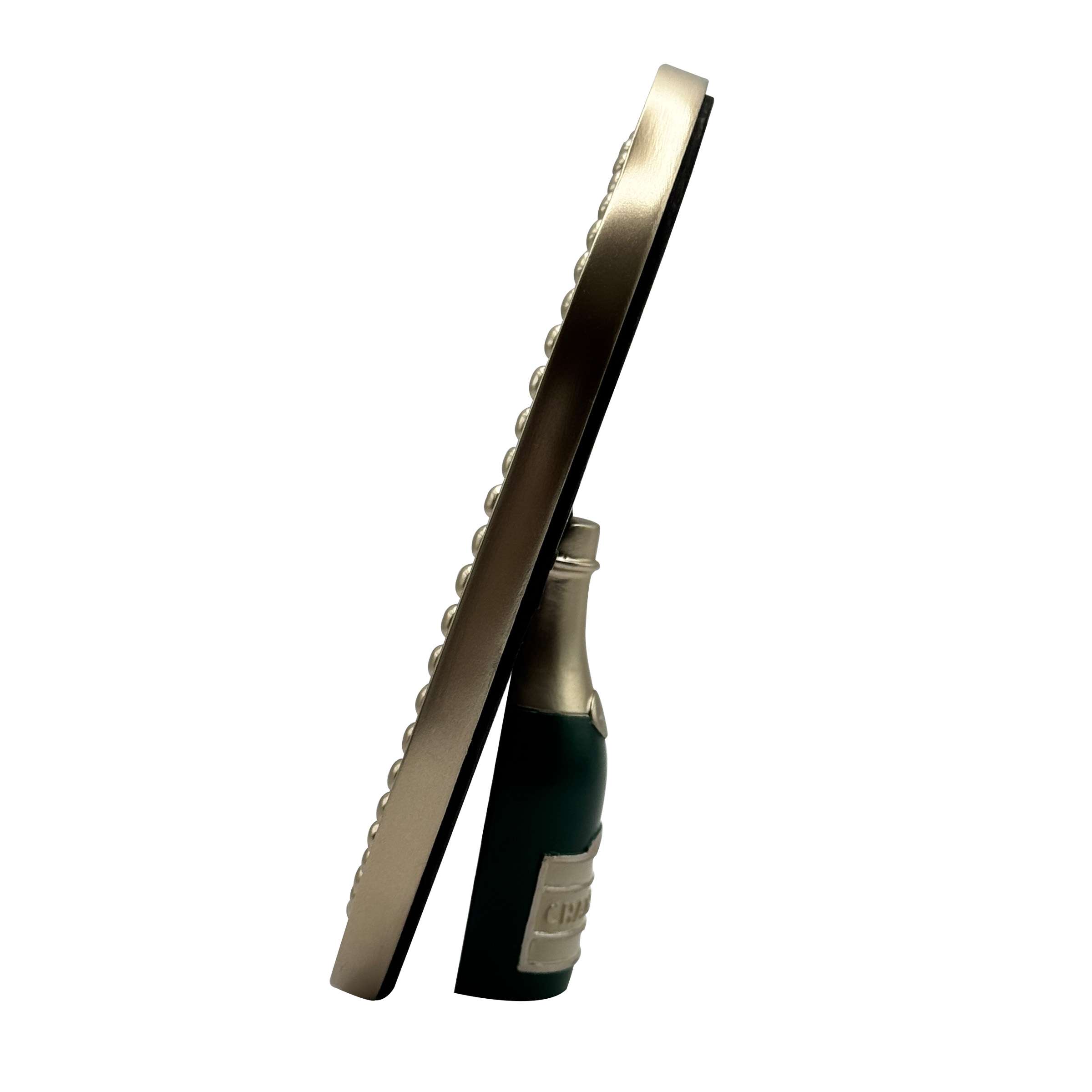 OneDesign Home Oval 5x7 Champagne Bottle Easel Stand Picture Frame