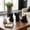 Black, variant on Contemporary Resin Elephant Objects for Home Accent - Ornaments for Bathroom, Office, Room and Living Room Display - Sculptureal Figurine for Shelf or Coffee Table Decor - Set of 3, 6", 6", 5", White