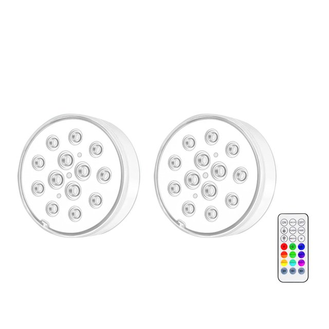 Kyusrd Summer Outdoor Patio Deals!Usb Charging Led13 Lights Rgb Color Changing RF Remote Control Diving Lights Timing Pool Bottom Lights 20ml