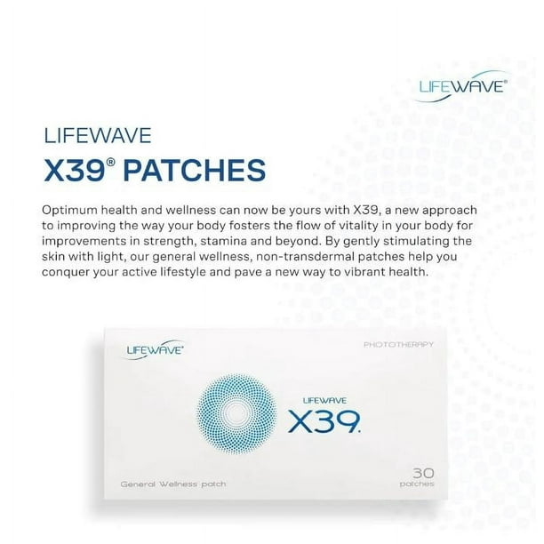 Lifewave Patch X39 - Supports Improvements of Strength and Stamina