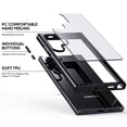 thumbnail image 2 of Cowithday Matte Case for Samsung Galaxy S23 Plus Compatible with Wireless Charging, [Skin Friendly] [Slim & Lightweight] Shockproof TPU Bumper Anti-Scratch Hard PC Back Case - Black, 2 of 11