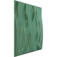 thumbnail image 2 of Ekena Millwork 19 5/8"W x 19 5/8"H Riverbank EnduraWall Decorative 3D Wall Panel, Universal Pearl Metallic Sea Mist (12-Pack for 32.04 Sq. Ft.), 2 of 6