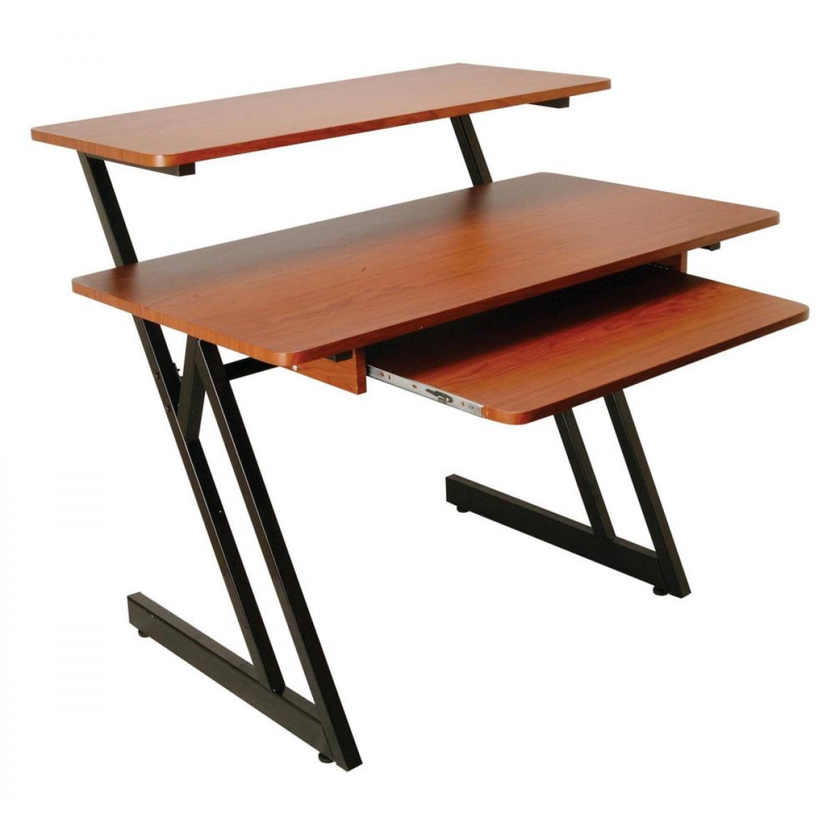 On-Stage WS7500RB WS7500 Series Wood Workstation (Rosewood/Black Steel)