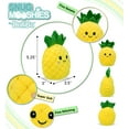 thumbnail image 3 of DolliBu Snug-Mooshies Pineapple Stuffed Toy – Super Squishy Cheerful Plush Fruit for Girls and Boys, Cute Small Pineapple Plush Toy for Stress Relief, Playtime, and Cuddling - 5.25 Inches, 3 of 7
