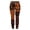 4Orange, variant on Xijirk Women Halloween Leggings Vintage Patchwork Print with Black Cat Pumpkin Skull High Waist Stretch Pants for Holiday Cosplay