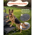 thumbnail image 4 of KFFKFF Foldable 4-Step Dog Stairs with Non-Slip Rug Surface, Portable and Lightweight Pet Ladder for Cars, SUVs, Trucks, High Beds, and Sofas, Supports up to 200 lbs, 4 of 9