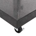 thumbnail image 4 of vidaXL Base de Parasol Carrée de 66,1 Lb avec Roues, Tuyau en Acier Inoxydable, 17,7"X17,7 Pouces Noir, 4 of 5