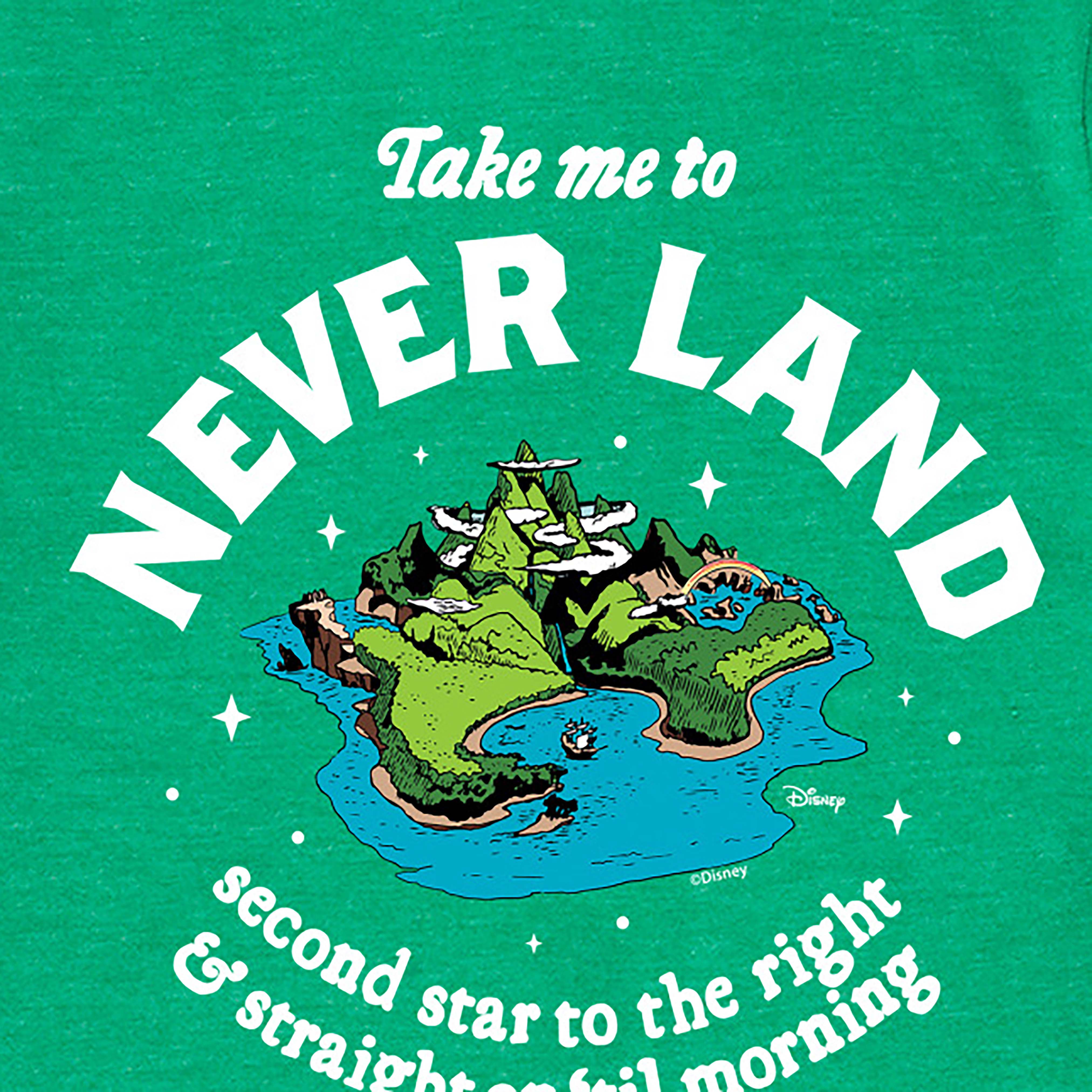 Disney - Sleeve to Second - Graphic Neverland Pan the - Right Me Star Youth Toddler Short - Take T-Shirt Peter to And