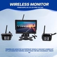 thumbnail image 4 of 7 Pulgada Wireless Monitor Impermeable para VehíCulo 2 Kit de CáMara Respaldo TFT LCD Asistencia Estacionamiento AutobúS Casa Flotante CamióN RV, 4 of 5