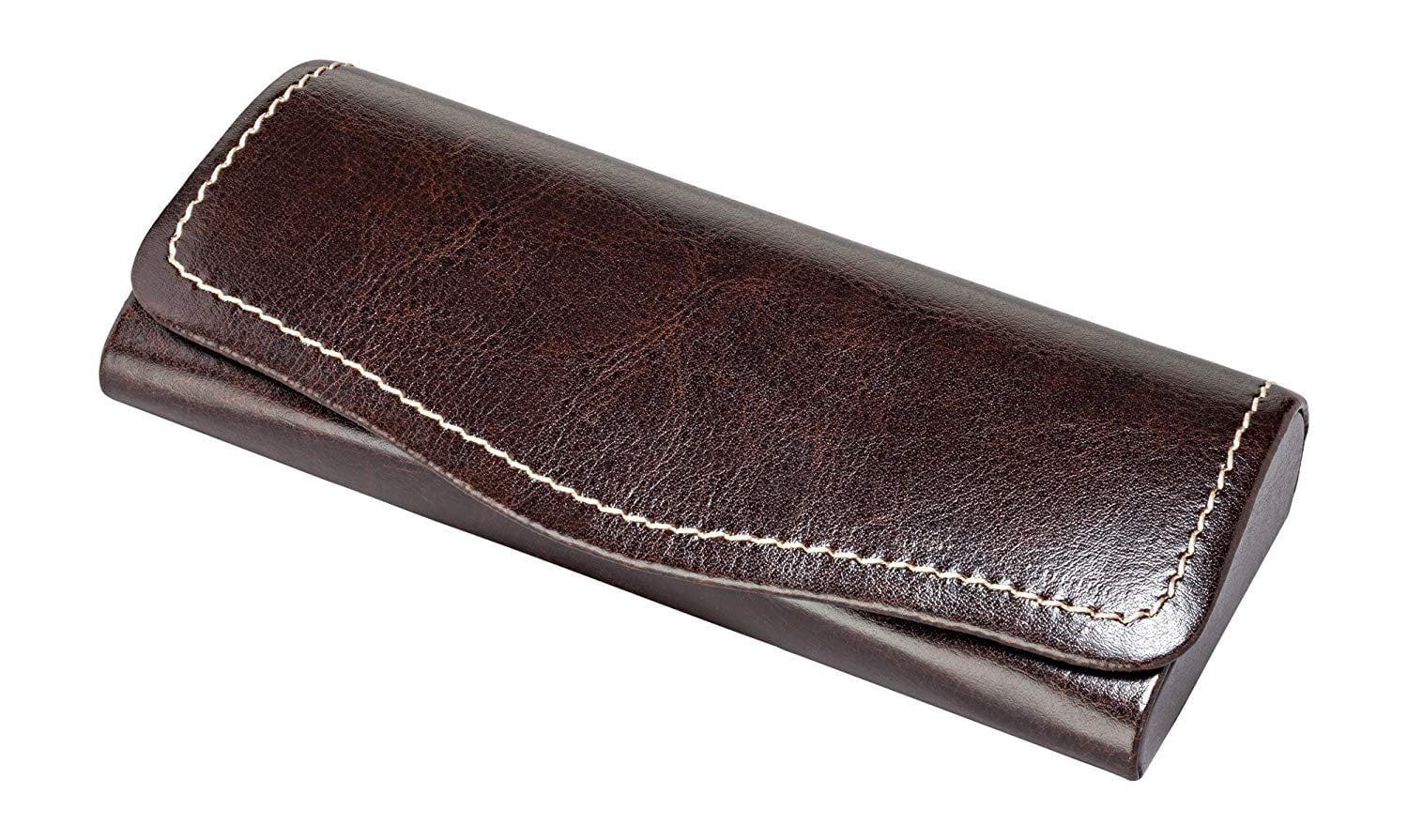 Glasses Case For Men & Women, Hard Eyeglass Case Closure In