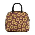 thumbnail image 2 of Obrewu Red Sunflower Lunch Bag for Adult, Insulated, Leakproof, Oxford Cloth, 2 of 7