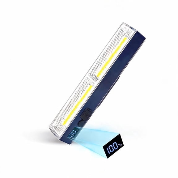 LETOUR Portable Magnetic Work Light 3000 Lumens, 2500mAh Rechargeable 20CM LED Bar with 114 Bulbs, Outdoor Waterproof Camping Light with Strong Magnets & Hanging Hook for Car Repair, Garage, Workshop