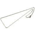 thumbnail image 2 of 10 collares clásicos lisos de cadena de cable para hombre y mujer, estilo minimalista, ideales como joyería de moda, regalo para bodas o cumpleaños. 45 cm (17,7 pulgadas), 1,5 mm., 2 of 2