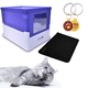 thumbnail image 1 of Caja de Arena para Gatos KE WOOW Arenero cerrado gato color Azul, 1 of 2