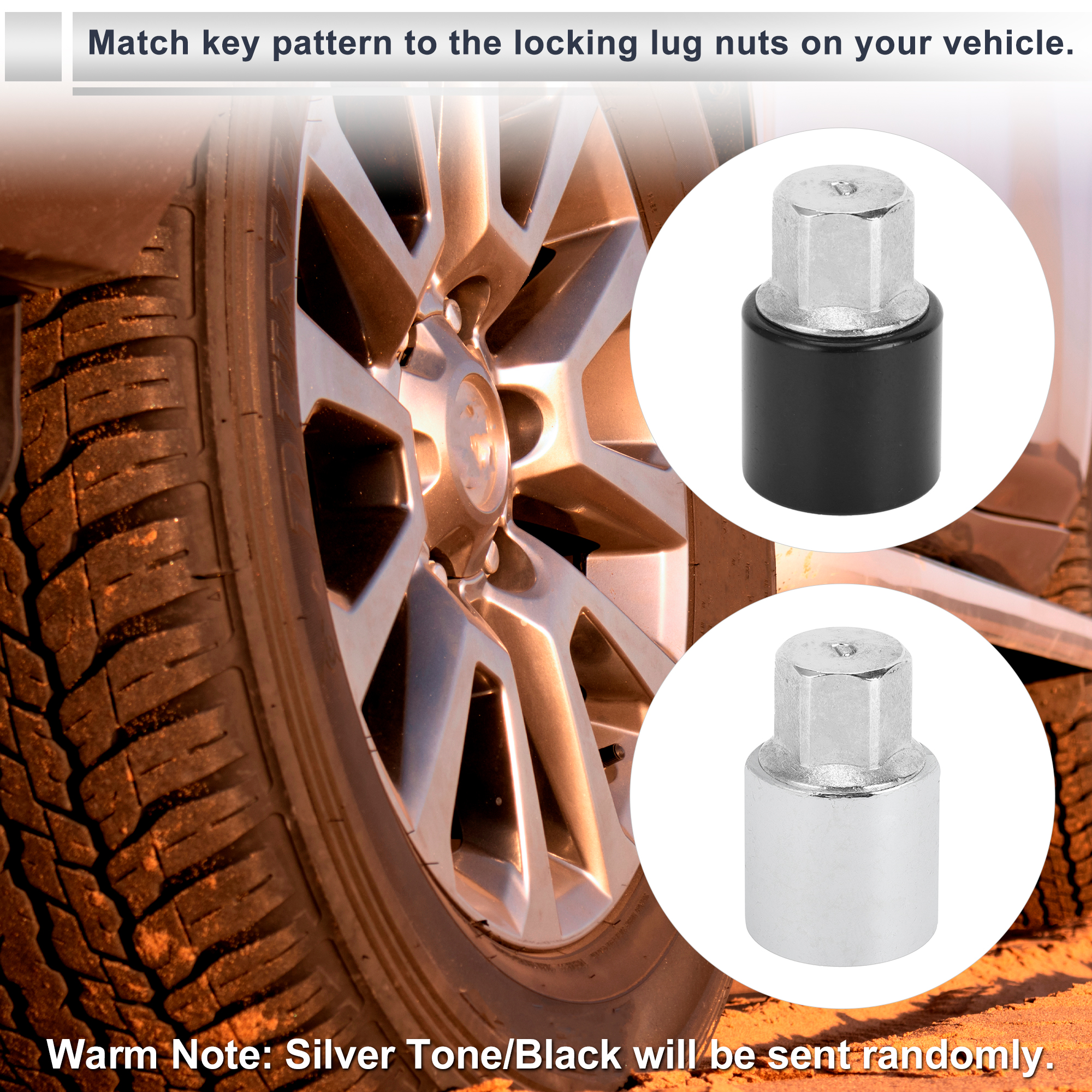 Unique Bargains Wheel Lock Lugnut for Toyota Type D Screw Nut Removal Key Socket 1pc