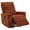 Burnt Orange, variant on Navarro Chenille Upholstered Glider Recliner Dark Brown