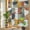 Green, variant on Mid-Century Modern Window Privacy Film, Abstract Geometric Semicircle Green Stained Glass Rainbow Film Decorative Window Clings, Static Cling Sun Blocking Stickers 17.7" x 39.3"
