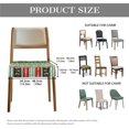 thumbnail image 6 of SEANATIVE Merry Christmas Chair Seat Covers Set of 2 Chair Covers for Dining Chairs Square Chair Slipcover Cover with Elastic Band Xmas Dining Stool Suitable Cover for Most Regular Chairs, 6 of 7
