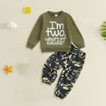 thumbnail image 2 of Toddler Baby Boy Fall Clothes Long Sleeve Pullover Sweatshirt Tops Joggers Pants Set Fall Winter Outfits,Cozy 6-12 Months 12-24 Months 2T 3T 4T 5T 6T 7T 8T 9T Children 3-4 Years, 2 of 4