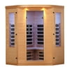 ALEKO IF4HEM Indoor Four-Person Canadian Hemlock Infrared Sauna, Multi-Colored Light Spectrum