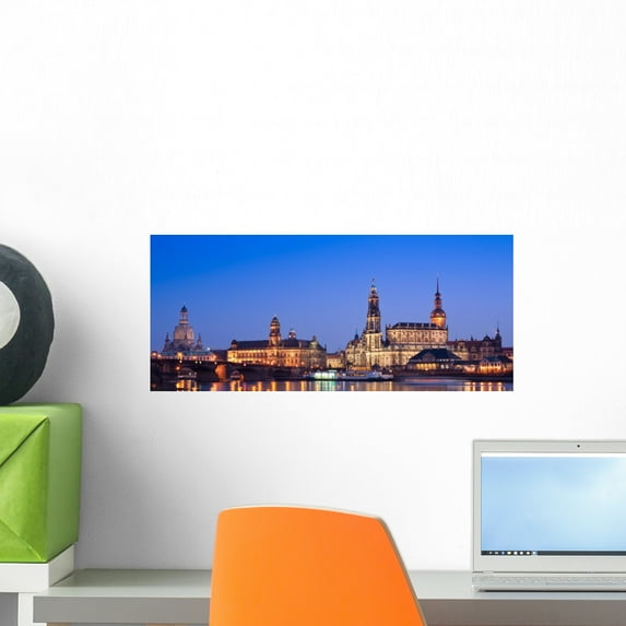 Dresden Wall Mural by Wallmonkeys Peel and Stick Graphic (18 in W x 8 in H) WM188872