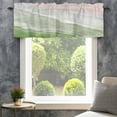 thumbnail image 4 of Sage Green Coastal Wave Farmhouse Short Window Curtain Valances, Summer Modern Ocean Beach Rod Pocket Kitchen Valances for Living Room Bedroom Bathroom Cafe 42" x 12", 4 of 8