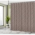 thumbnail image 4 of Ambesonne Abstract Shower Curtain, Diamond Graphic, 69"Wx84"L, Dark Taupe Tan and Cocoa, 4 of 4
