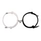 thumbnail image 1 of Pulseras de pareja, regalos de pareja para novio o novia, 2 piezas de colgante de corazón de amor a juego (negro + blanco), 1 of 4