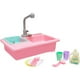 thumbnail image 5 of Juego de juegos para niños, fregadero de cocina con grifo simulado y accesorios de cocina incluidos, rojo, 5 of 7