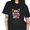 Black7, variant on Black Artistic Fox Illustration Graphic Tshirt Color Splash Painting Style Womens Short Sleeve Graphic Tees