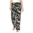thumbnail image 1 of Fotbe Lilies Flowers Pantalones de Pijama para Mujer, Pantalones de Dormir, Pantalones Pj con Cordón y Bolsillos-3X-Large, 1 of 6