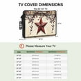 thumbnail image 3 of Outdoor TV Cover 40 to 43 Inches, Farmhouse American Country Star Berries Vintage Wood Grain Waterproof TV Cover with Remote Control Pocket, Flat Screen TV Cover Protector for Outside TV, 3 of 6