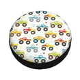 thumbnail image 2 of Kdxio Spare Tire Cover for RV Trailer, Waterproof Wheel Cover,Camper Spare Tire Cover Fit for Rv SUV Truck Travel Trailer 17 inch-Cartoon Monster Trucks, 2 of 8