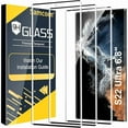 thumbnail image 1 of wonima11 3 Pack Galaxy S22 Ultra Screen Protector, HD Clear Tempered Glass, Fingerprint Unlock, 3D Curved, Scratch Resistant, No Bubble for Samsung Galaxy S22 Ultra 5G Glass Screen Protector, 1 of 1