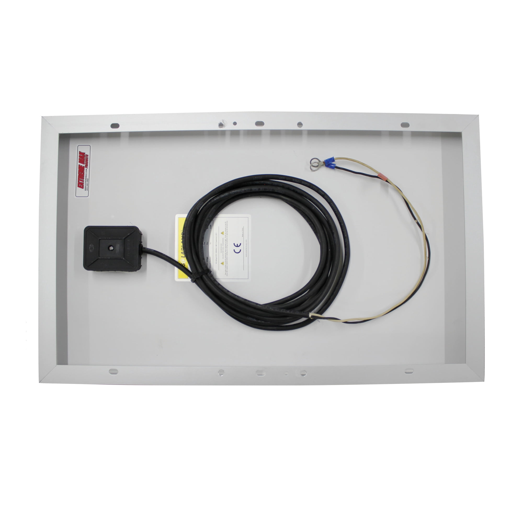 Extreme Max 3004.0665 12/24 Volt Solar Charging Station w/20W Solar Panel, Panel Arm, Digital Controller, and Wiring for Boats, Trolling Motors, Lifts, RV, Camping