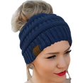 thumbnail image 1 of GFDYREE Bonnet Chignon Messager (Bleu) Tricot de Qualité CC, 1 of 1
