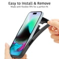 thumbnail image 3 of CoverON For Apple iPhone 16 Plus / iPhone 16+ Case, Flexible Slim Lightweight TPU Minimal Phone Cover, Black, 3 of 8