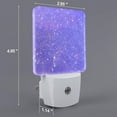 thumbnail image 2 of Xecao Purple Glitter for Night Light - a Wall-mounted LED Fixture with A Dusk-to-dawn Sensor, Ideal for Bedrooms, Bathrooms, Hallways, and Kitchens-EU, 2 of 7