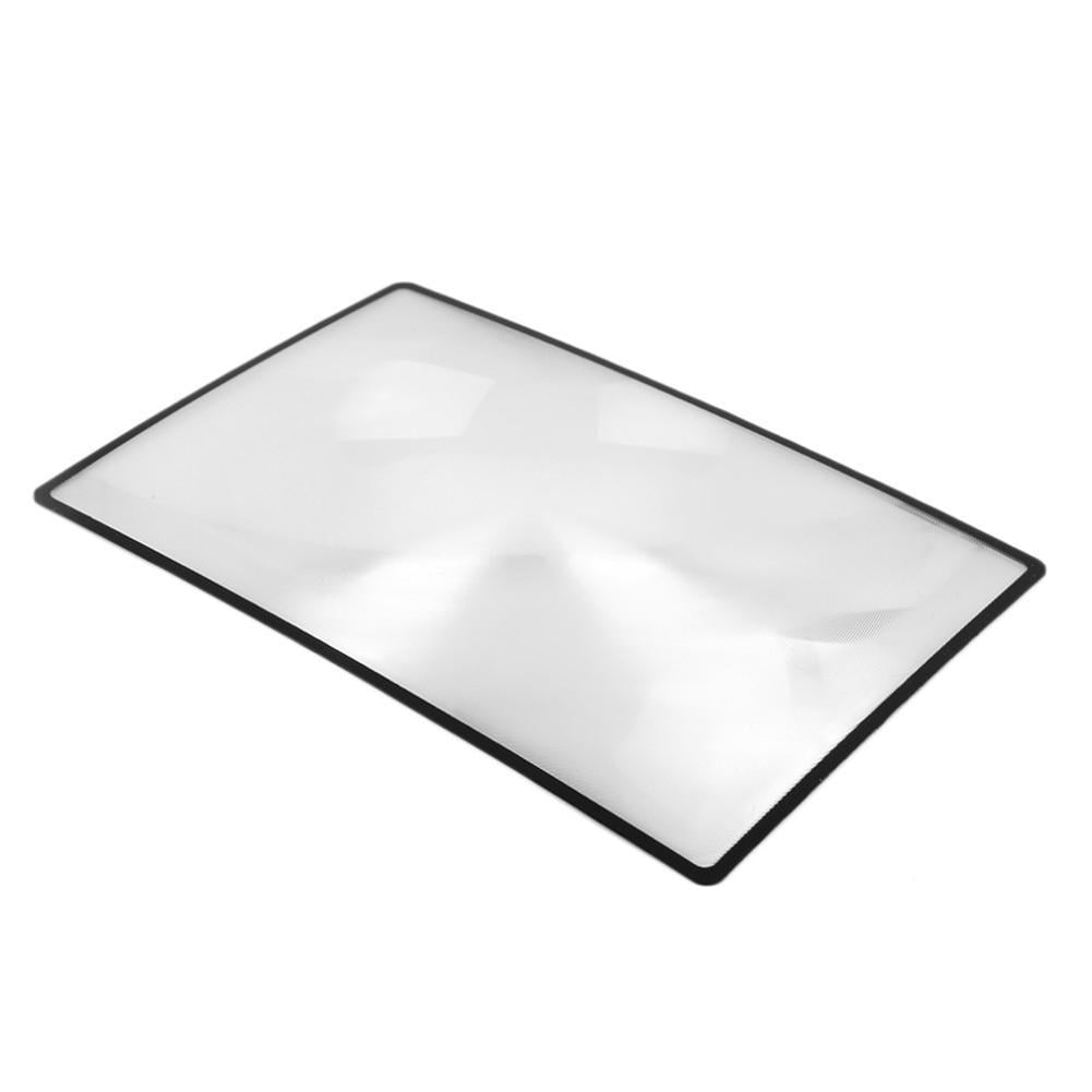 A5 Flat PVC Magnifier Sheet X3 Book Page Magnifying Reading J3Y8 HOT Glass Y1M5
