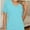 Turquoise, variant on Womens T Shirts V Neck Short Sleeve Casual Loose Tees Tops Trending