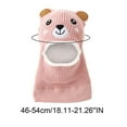 thumbnail image 3 of NAISIBABY Kids Winter Knit Hat, Protector Head & Neck Thicken Plush Cute Beanie Cap Pink Free Size, 3 of 3