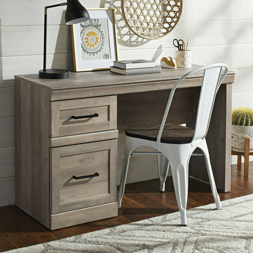 Better Homes & Gardens Glendale Transitional Desk, Rustic Gray Finish