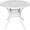 White, variant on MEETWARM 35.4" Round Patio Dinning Table, Outdoor Cast Aluminum Dinning Table with 2" Umbrella Hole, White