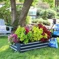 thumbnail image 2 of Sunnydaze 48" x 24" x 11.75" Dark Gray Galvanized Steel Raised Garden Bed, Set of 2, 2 of 8