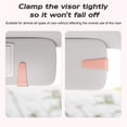 thumbnail image 4 of Clip de Fixation pour Support de Lunettes de Soleil de Voiture - Clip en Tissu Suède pour Visière et Protection de Lunettes Accessoire de Voiture Durable pour Sécuriser Clip de Lunettes pour Intérieur de Voiture, 4 of 7